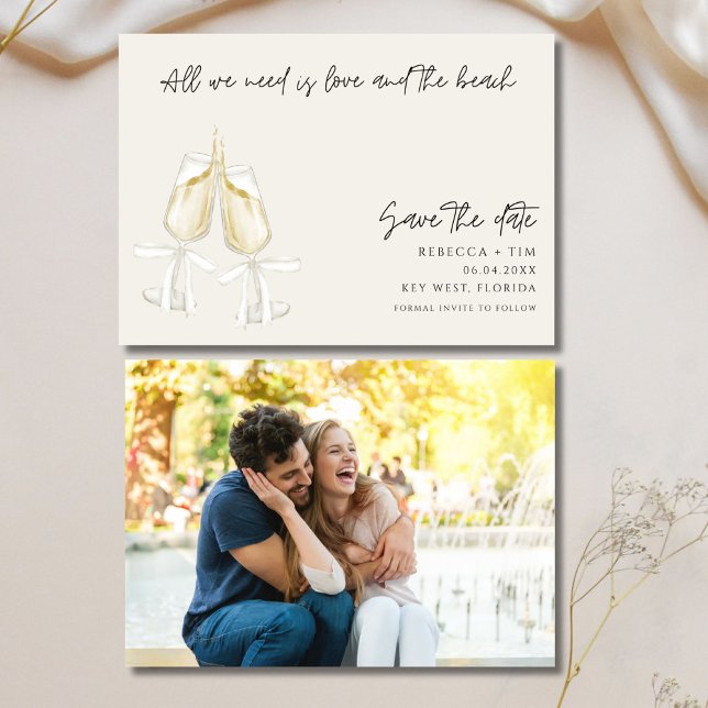 Love and the Beach Wedding Save The Date (Love and the Beach Wedding Save The Date)