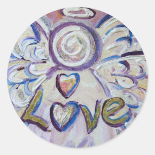 Love Angel Inspirational Word Art Autocollants per