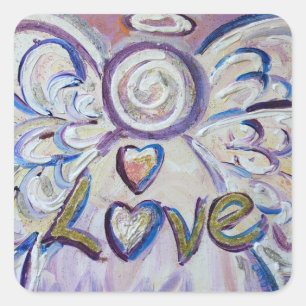 Love Angel Word Art Decal Stickers