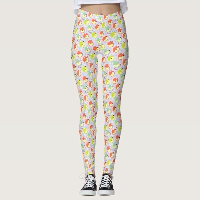 Love Apples Leggings Bleus (Devant)