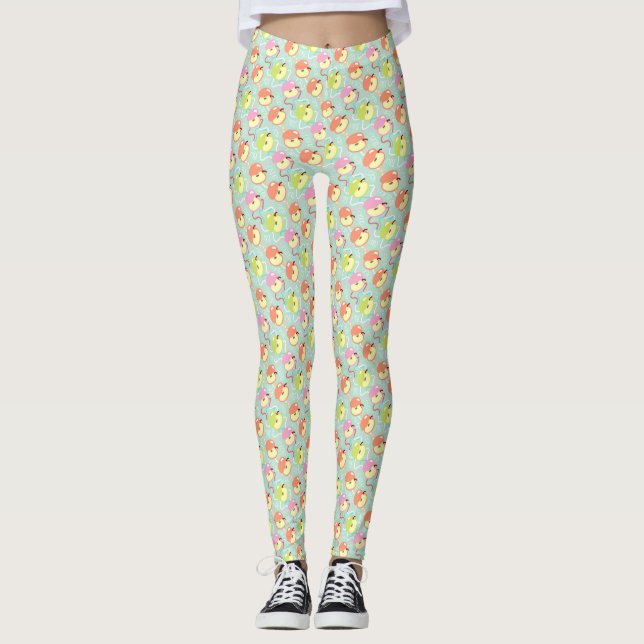 Love Apples Leggings Turquoises