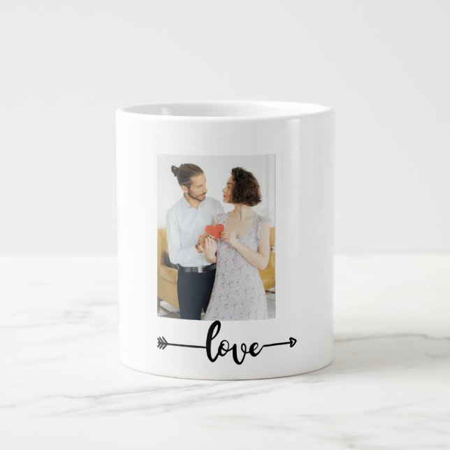 Love Arrow Couple Mug – Romantic Gift (Devant)