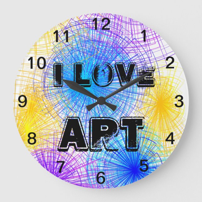 Love Art Spirales Horloge murale (Recto)