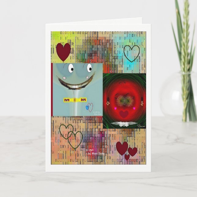 "Love at First Sight" 5 x 7 Carte blanche (Devant)