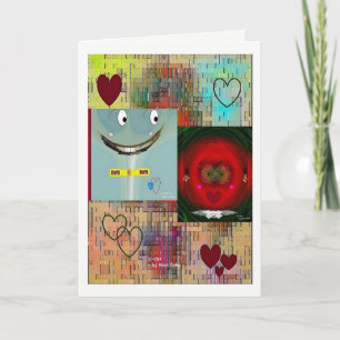 "Love at First Sight" 5 x 7 Carte blanche