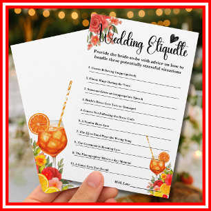 Love at First Spritz Etiquette Enclôture Card