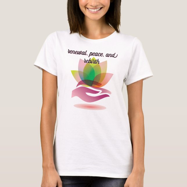 Love At Hand Yoga T-Shirt (Devant)