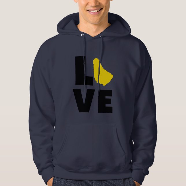 Love Barbados Sweat - shirt à capuche (Devant)