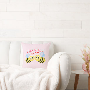 Love Bee Mine Coussin de la Saint-Valentin
