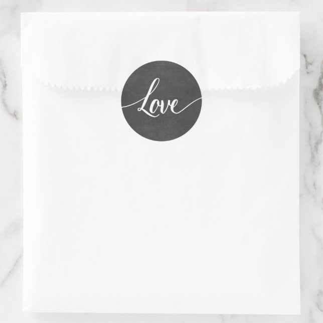 Love Black White Mariage Stickers (Sac)