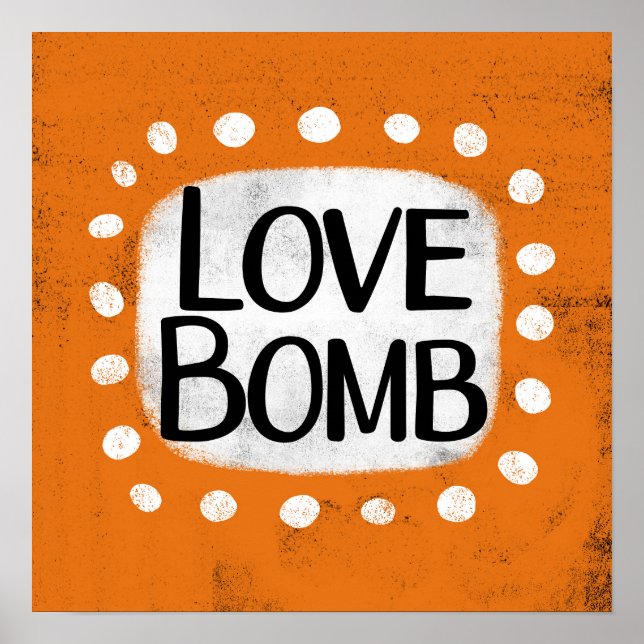 Love Bomb Poster Wall Art (Devant)