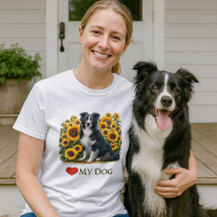 Love Border Collie Dog T-Shirt