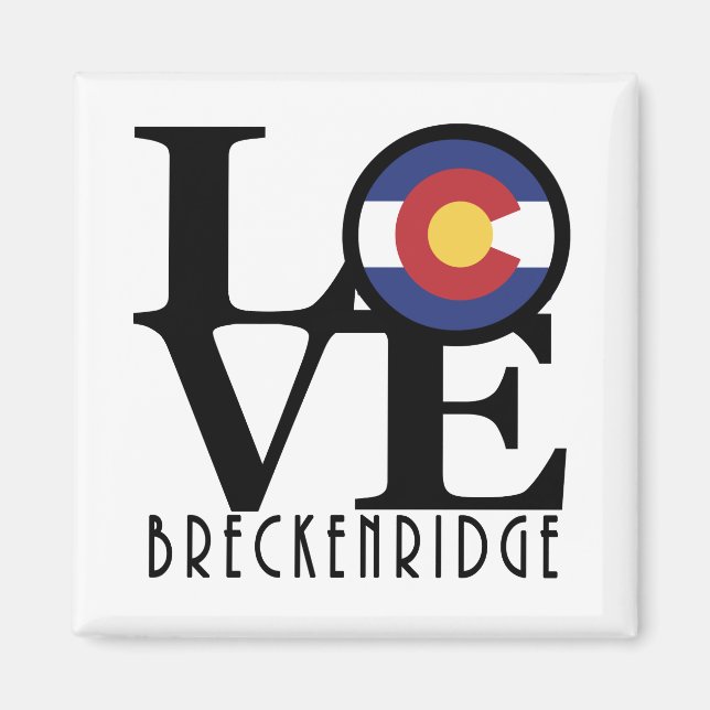 LOVE Breckenridge CO Magnet (Devant)