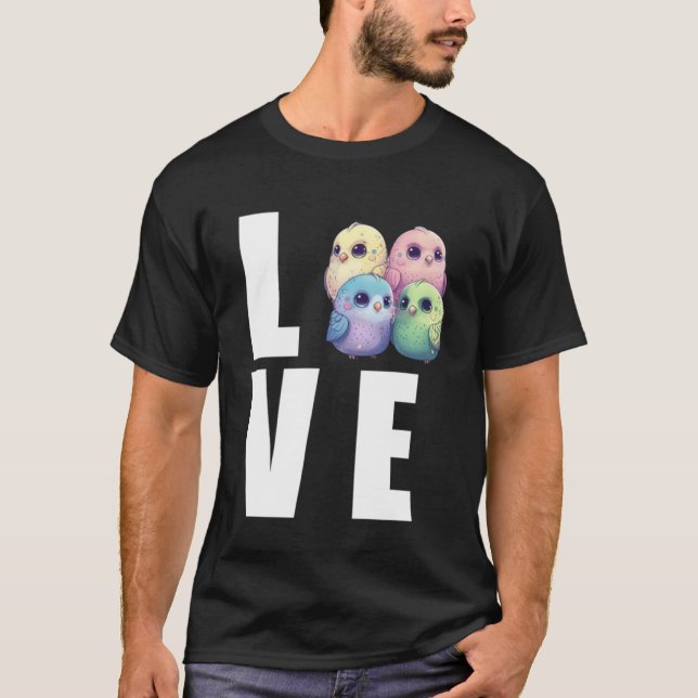 Love Budgie Mom Budgerigar Parakeet Bird Pullover (Devant)