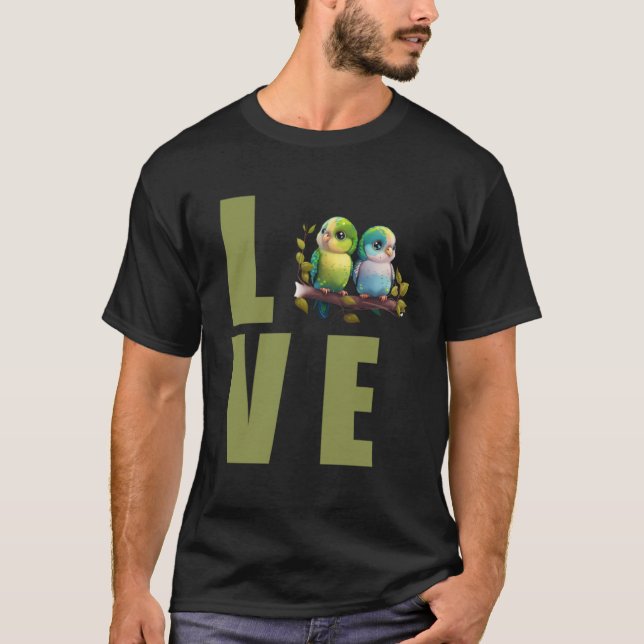 Love Budgie Mom Budgerigar Parakeet Bird Pullover (Devant)