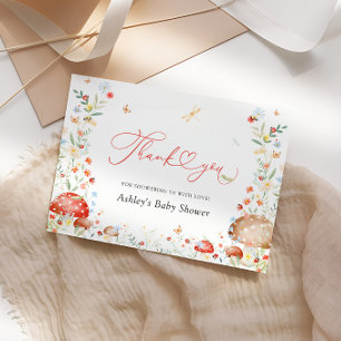 Love Bug Fleur sauvage Baby shower Merci