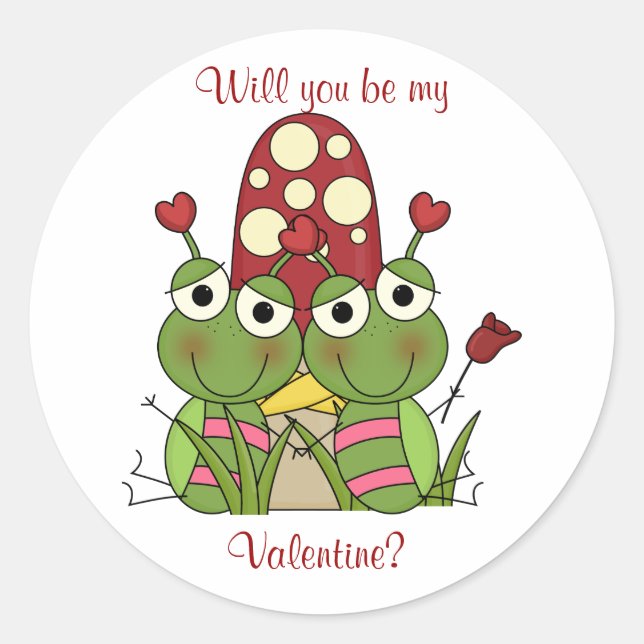 Love Bug : Soyez Mes Stickers Valentine (Devant)