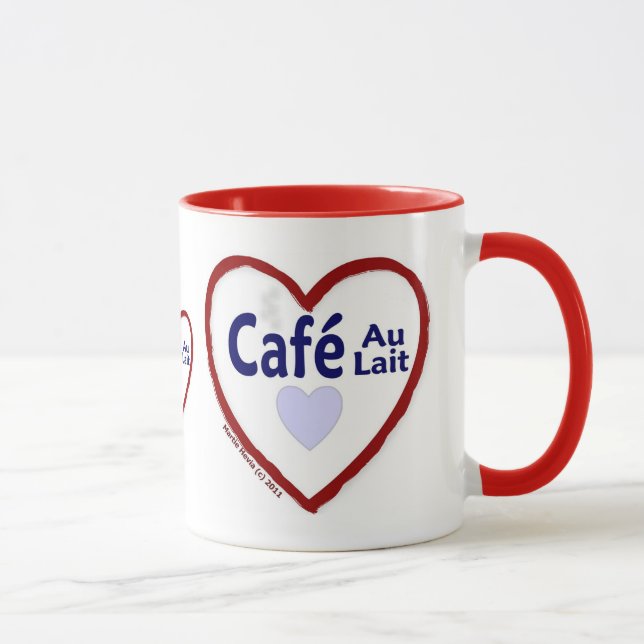 Love Café Au Lait - Ringer Mug (Droite)