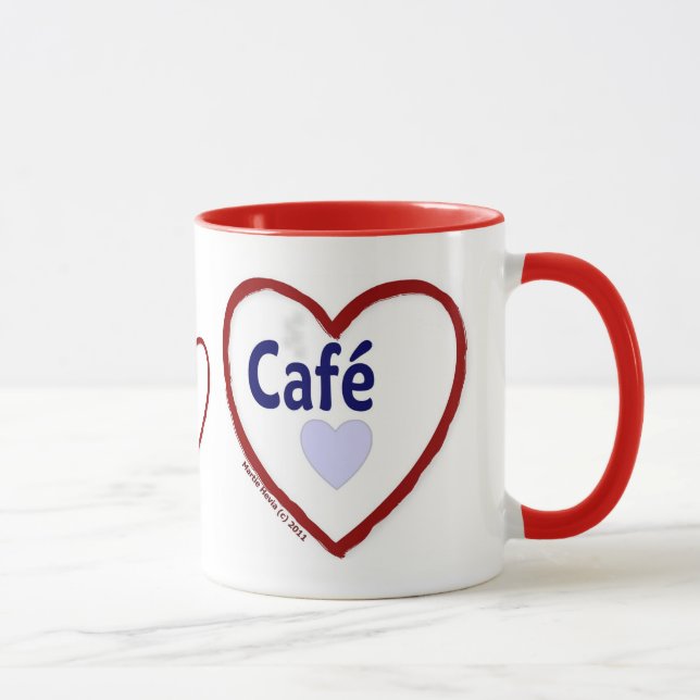 Love Café - Ringer Mug (Droite)
