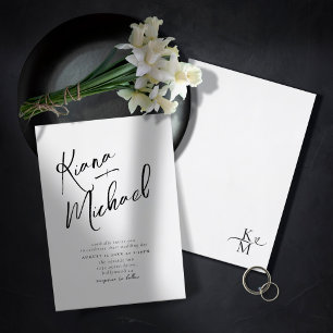 Love Calligraphy Mariage B&W ID940
