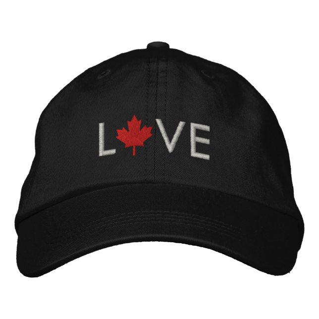 Love Canada Casquette - Canada Casquette Feuille d (Devant)
