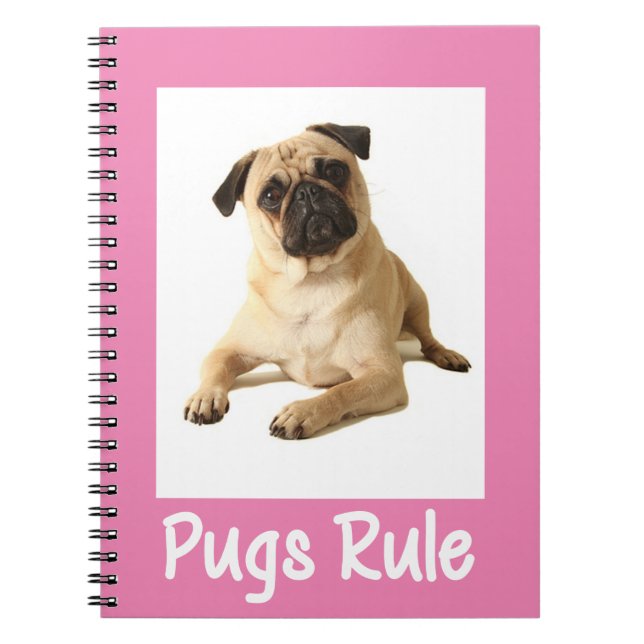 Love Carlin Puppy Dog Pink Notebook / Journal (Devant)