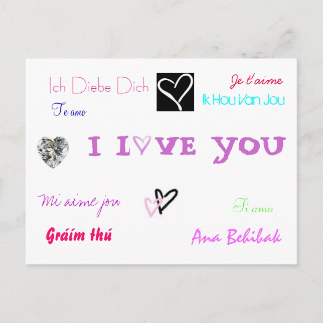 Love carte postale (Devant)