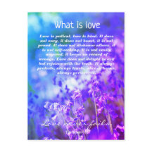 Love, carte postale chrétienne