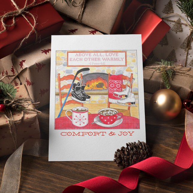 Love Chaleureuse Carte de Noël (Créateur téléchargé)