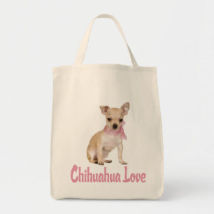 Love Chihuahua Puppy Canvas Sac fourre-tout