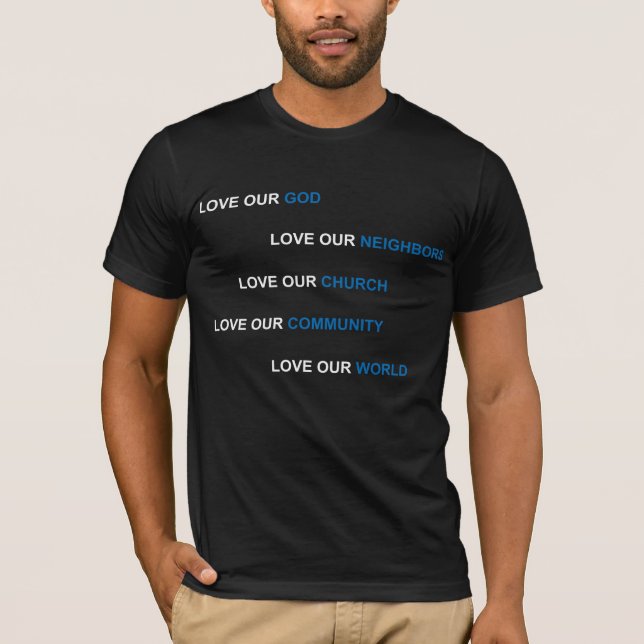 LOVE CHURCH T-SHIRT FRANÇAIS (Devant)
