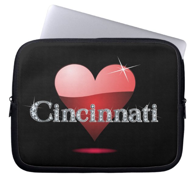 Love Cincinnati "Diamond Bling" sac électronique (Devant)