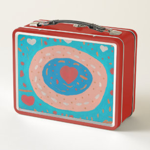 Love Circles Metal Lunchbox