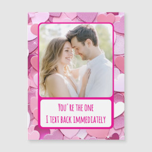 Love Coeur Confetti Texte Précédent Carte magnétiq