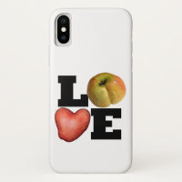 LOVE Collection Coque iphone de fruits de pomme de
