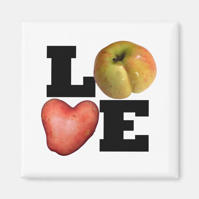 LOVE Collection Heart Potato Magnet (Devant)