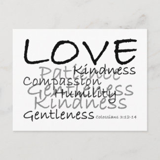 Love Colossians 3 Carte postale