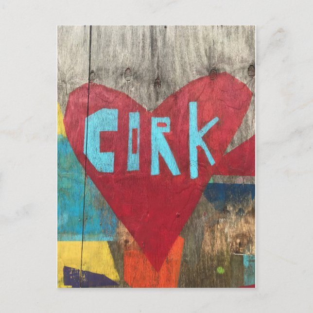 Love Cork Irlande Carte postale (Devant)