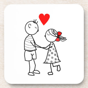 Love Couple Dessous de verre