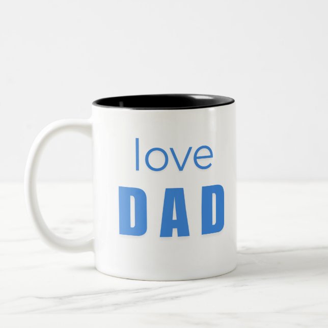 Love Dad Baby Boy mug (Gauche)