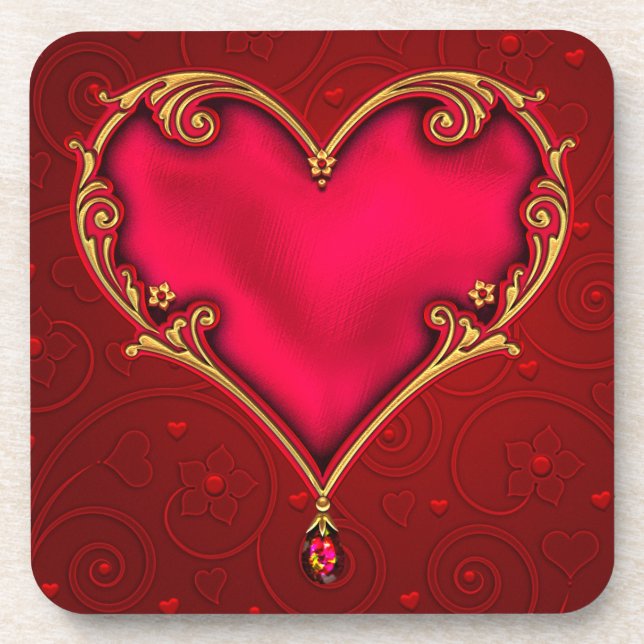 Love dessous de verre en plastique dur / dossier e (Devant)