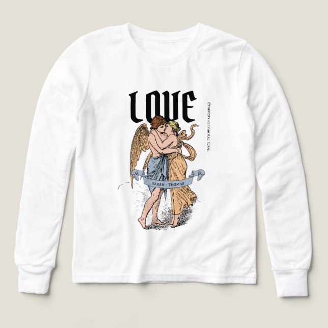 Love Embrace – Illustration d'un couple romantique (Motif recto)