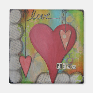 "Love Endures" Magnet d'art par Nancy Lefko