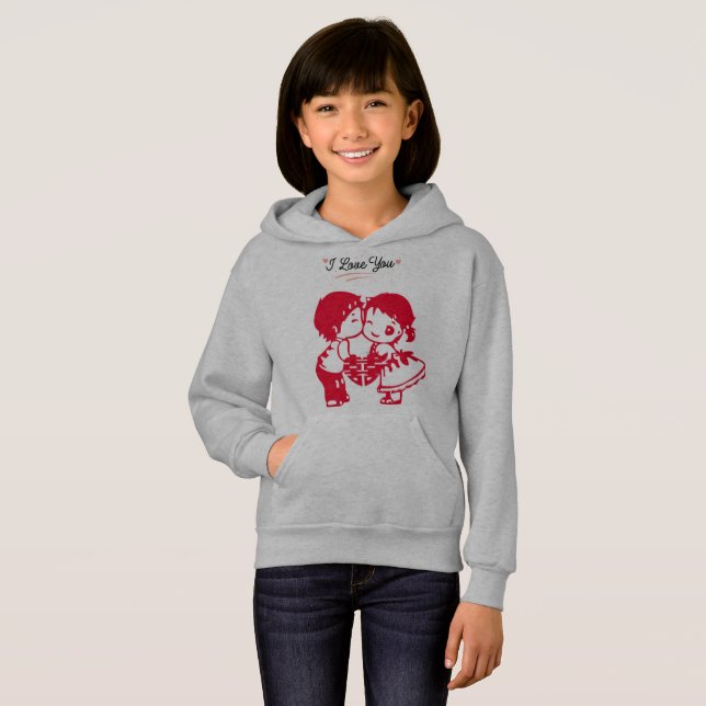 Love Energy : Sweet Boy and Girl on Sweat - shirt  (Devant entier)