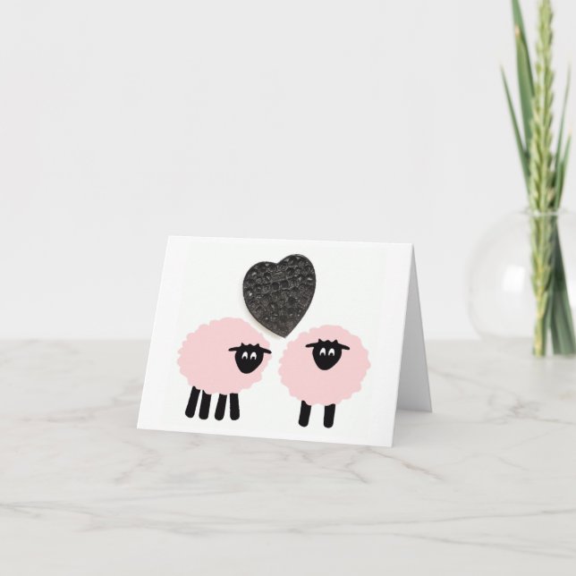 "Love Ewe 2", Carte de vœux fantaisiste (Devant)