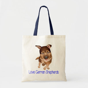 Love German Shepherd Puppy Dog Canvas Sac fourre-t