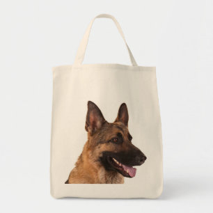Love German Shepherd Puppy Dog Grocery Sac fourre-