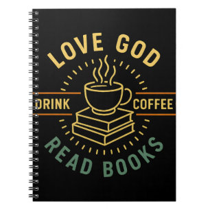Love God Drink Coffee Lire les livres Amateurs Vin