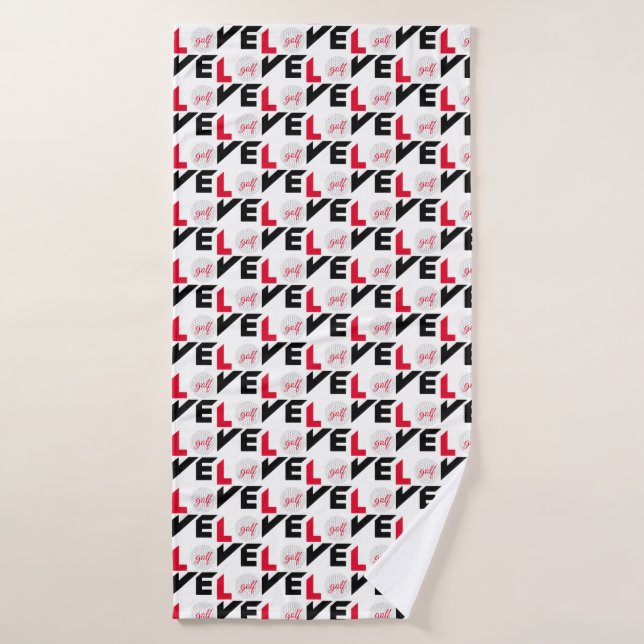 Love golf (Serviette de bain)