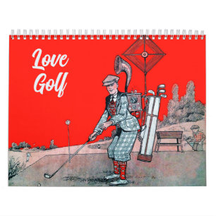 Love Golf - Calendrier Golf Vintage